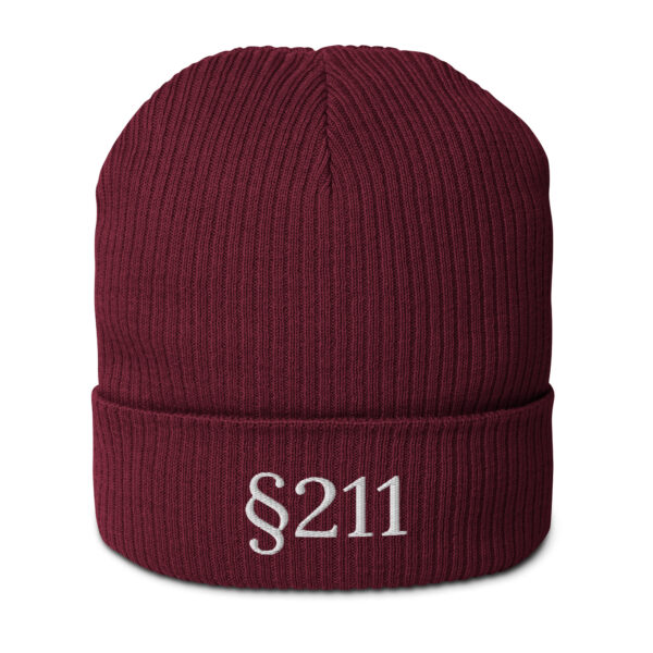 § 211 Organic ribbed beanie - Image 4