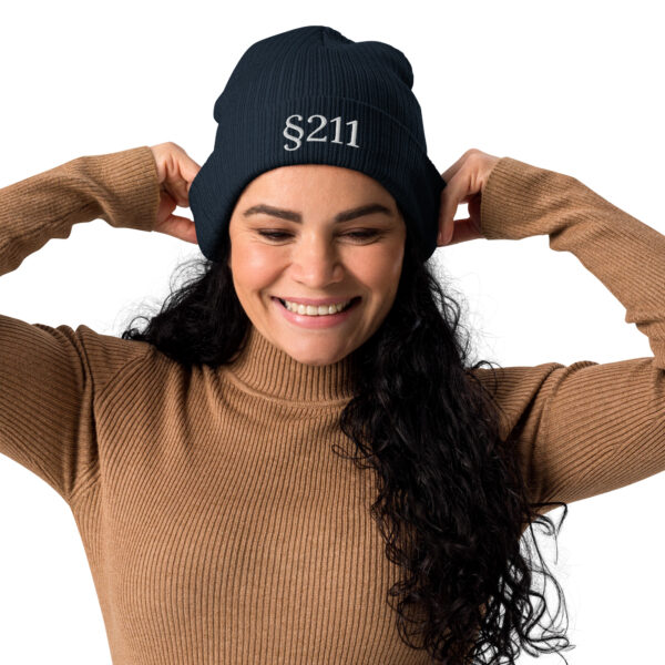 § 211 Organic ribbed beanie - Image 2