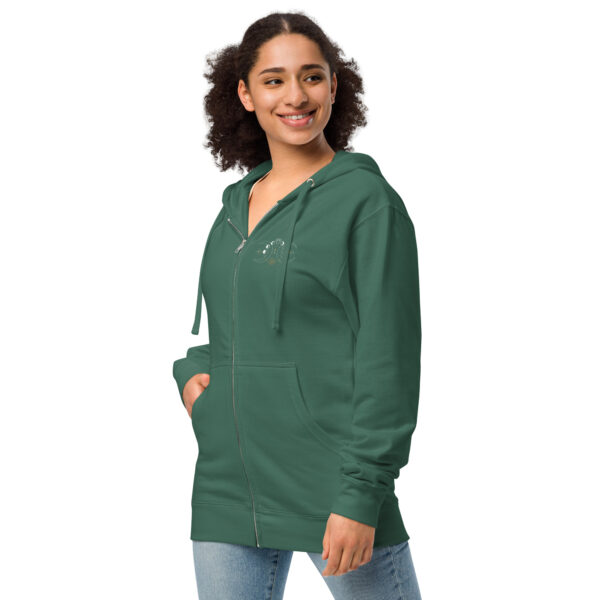 Homeopath Unisex Fleece Zip Up Hoodie - Image 2