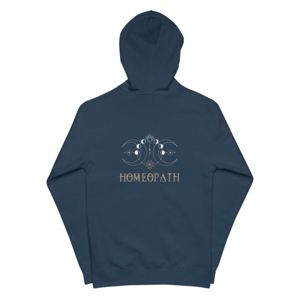 Homeopath Unisex Fleece Zip Up Hoodie - Image 8
