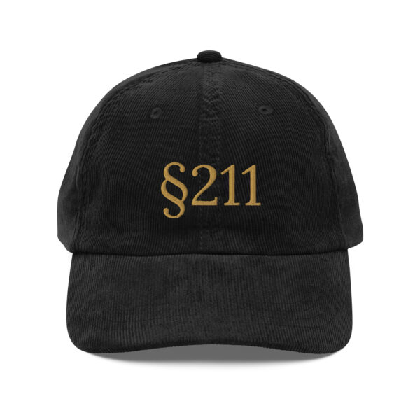 § 211 Vintage Corduroy Cap