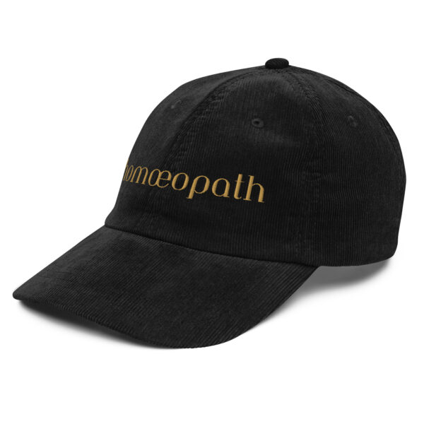 "Homœopath" Vintage corduroy cap - Image 5