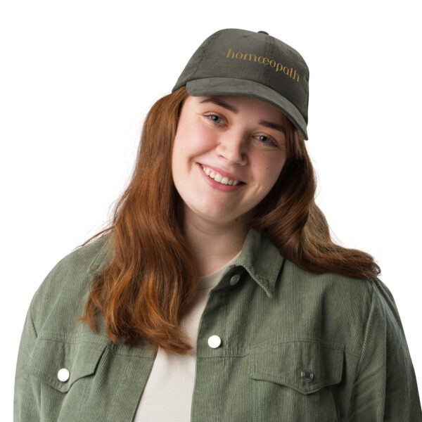 "Homœopath" Vintage corduroy cap - Image 3