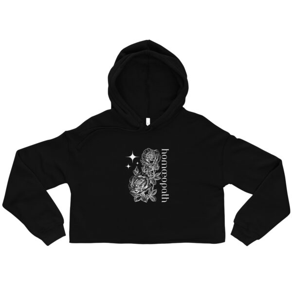 "Homœopath" Cropped Hoodie - Image 3